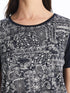 LC Waikiki Crew Neck Patterned Short Sleeve Women's T-shirt